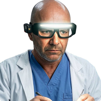 Headlight with Protective Glasses for Dental, Aesthetic, and Professional Use