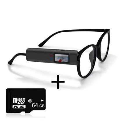 Mini Camera 2.7K with First-Person View for Magnifying Glasses and Prescription Glasses