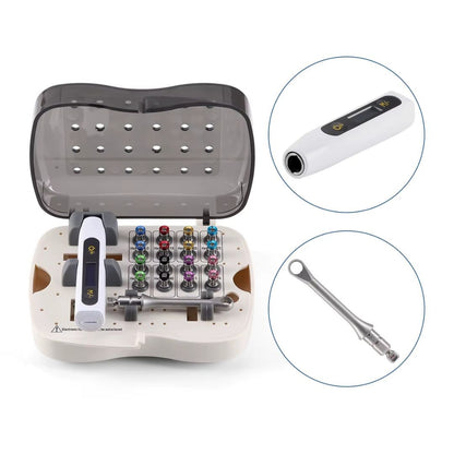 Universal Dental Electric Torque Wrench Kit (16 Tips + Case)