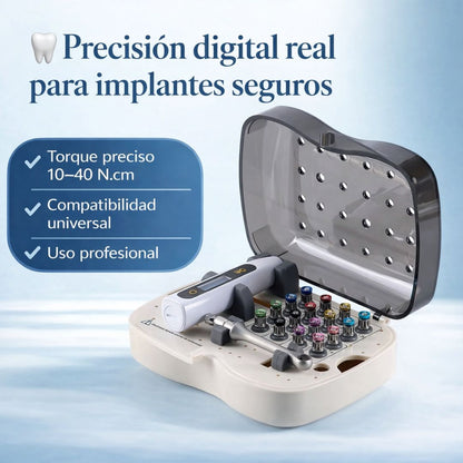 Universal Dental Electric Torque Wrench Kit (16 Tips + Case)