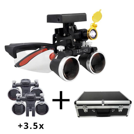 X1 Pro Loupe Complete Set – 2.5x + 3.5x Lenses + Metal Case