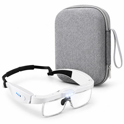 Estuche protector junto a la Lupa T4