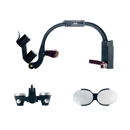 Kit Completo Lupa M1 con lentes de 2.5x y 3.5x + Maletí con accesorios incluidos