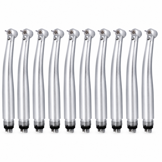 High-Speed LED Dental Handpiece Turbine - 10-Piece Kit (2 or 4 Holes)